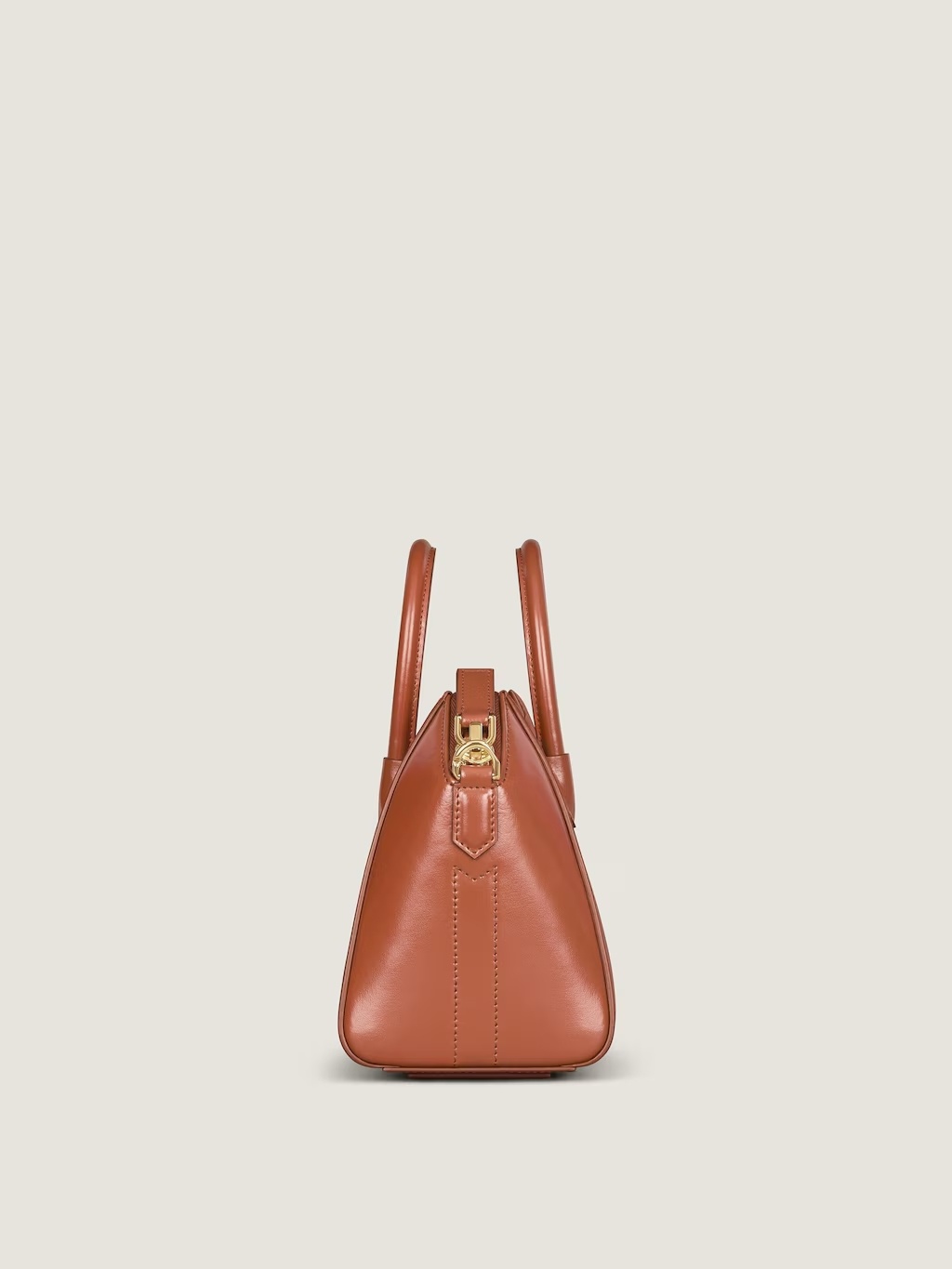 Givenchy Mini Antigona Bag In Box Leather In Brown