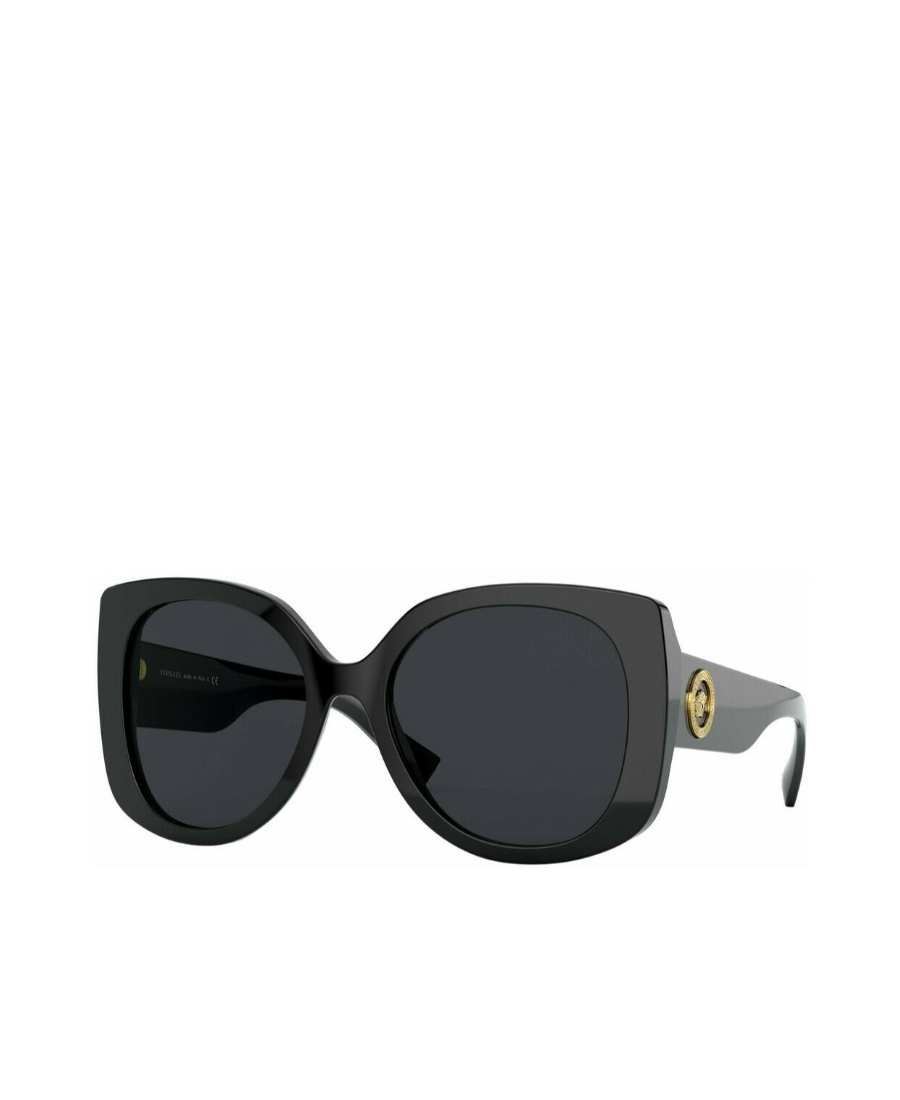 Versace Rectangular Medusa Sunglasses In Black