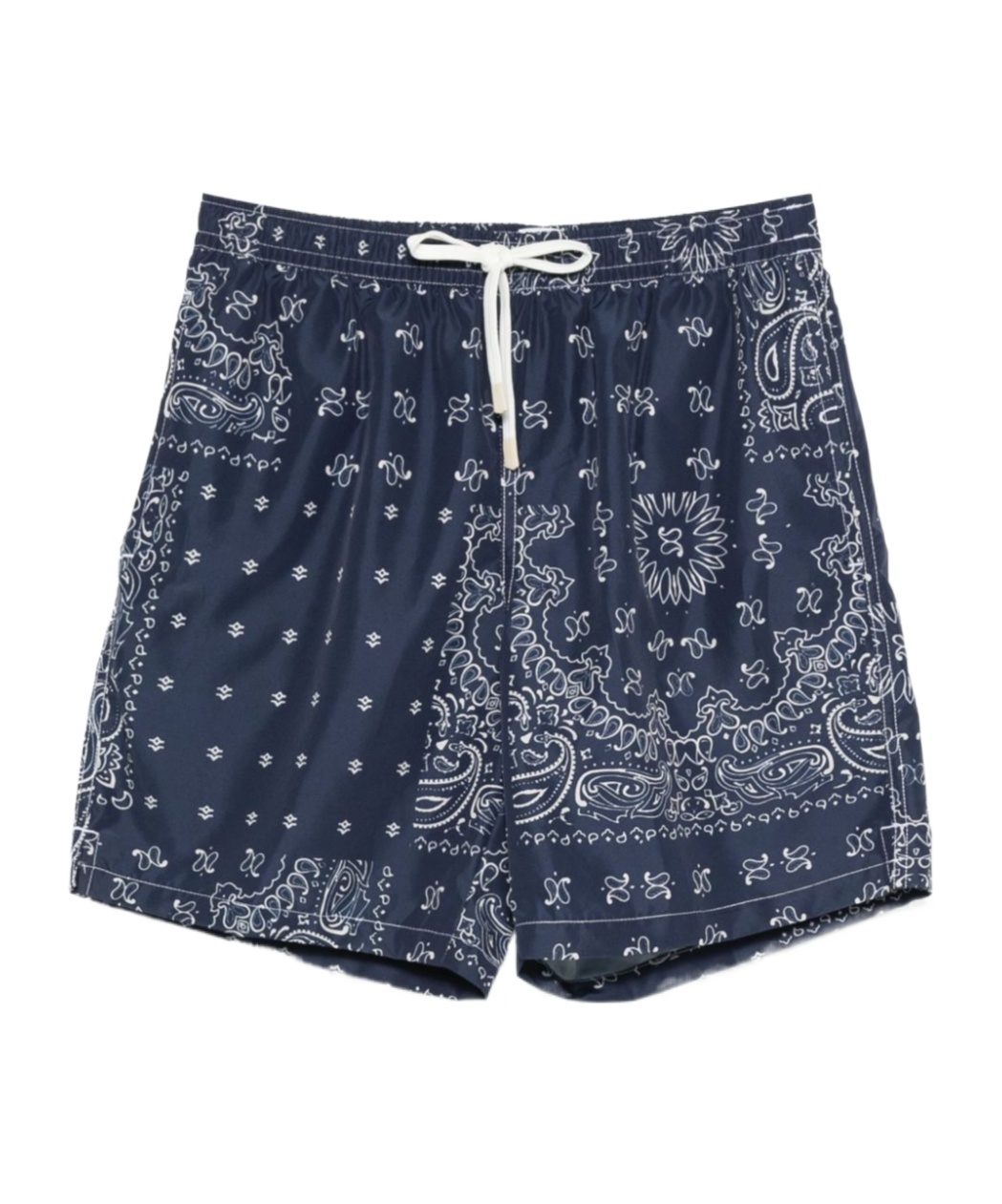 Eleventy Paisley-print Swim Shorts In Blue