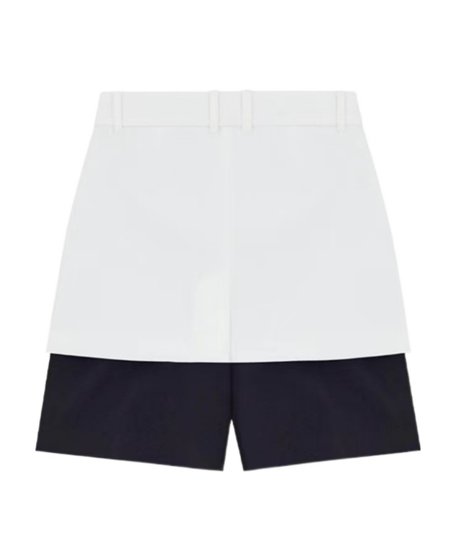 WE11 DONE LOGO HIGH-RISE SHORTS 