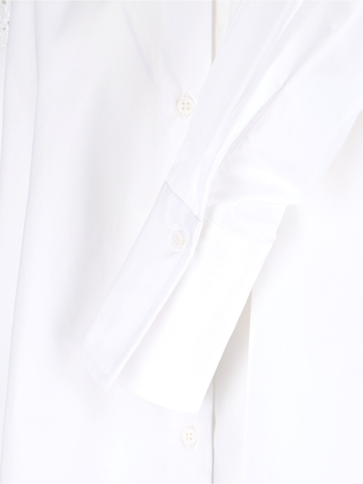 Ermanno Scervino Lace-panelling Poplin Shirt