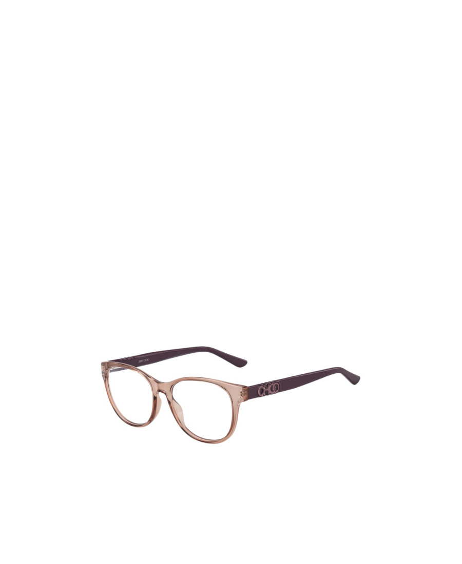 Jimmy Choo Eyewear Round Frame Glasses In Black