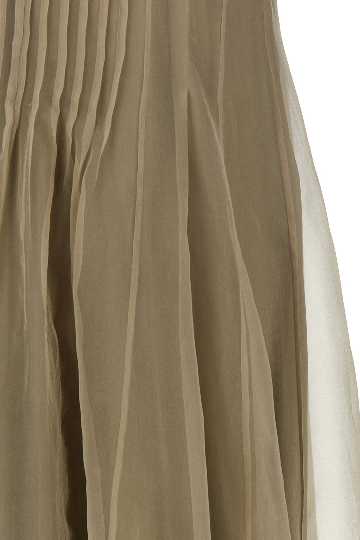 Shop Brunello Cucinelli Silk Dress In Multicolor