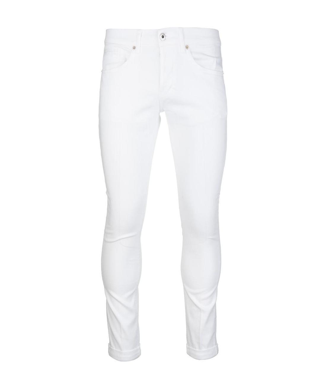 Dondup Carrot Leg Jeans In Durable Cotton Drill In White