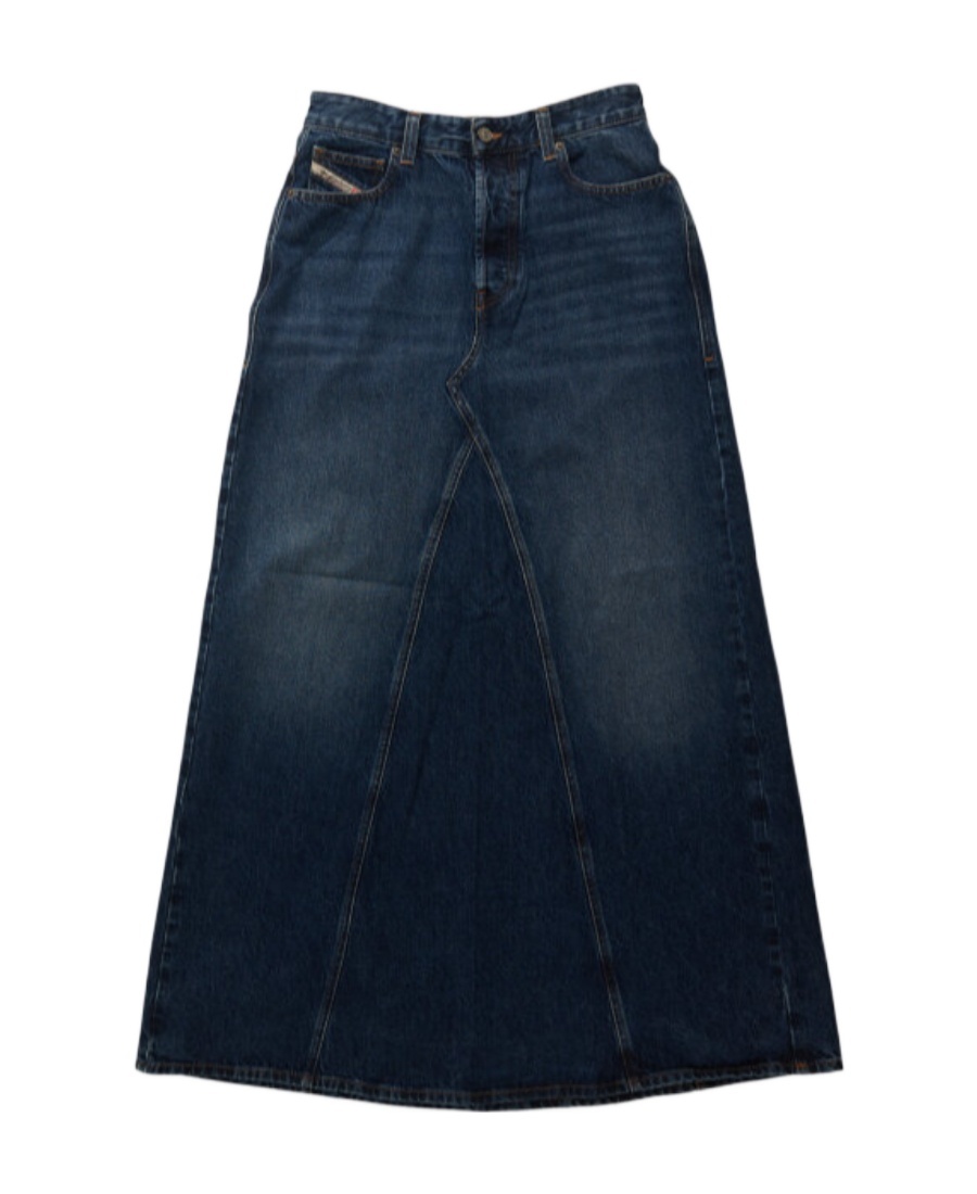 Diesel De-pago-s Long Skirt In Black
