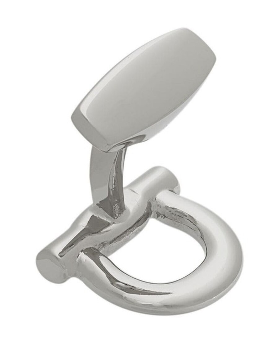 Ferragamo Gancio Cufflinks In Gray