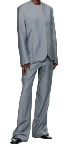 16arlington Plain Weave Wide-leg Trousers