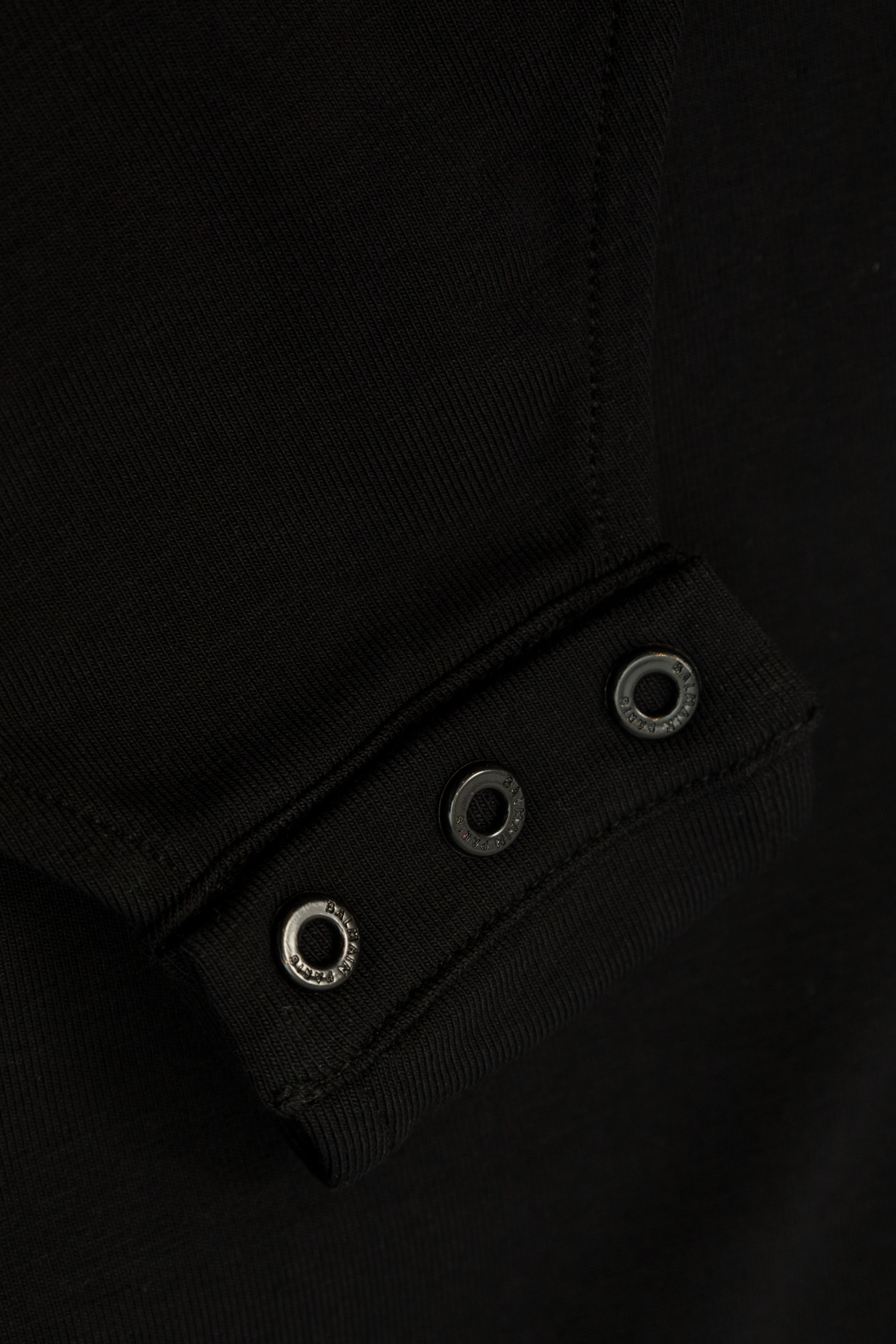 Balmain Cotton Logo Bodysuit (4-14 Years) In Black