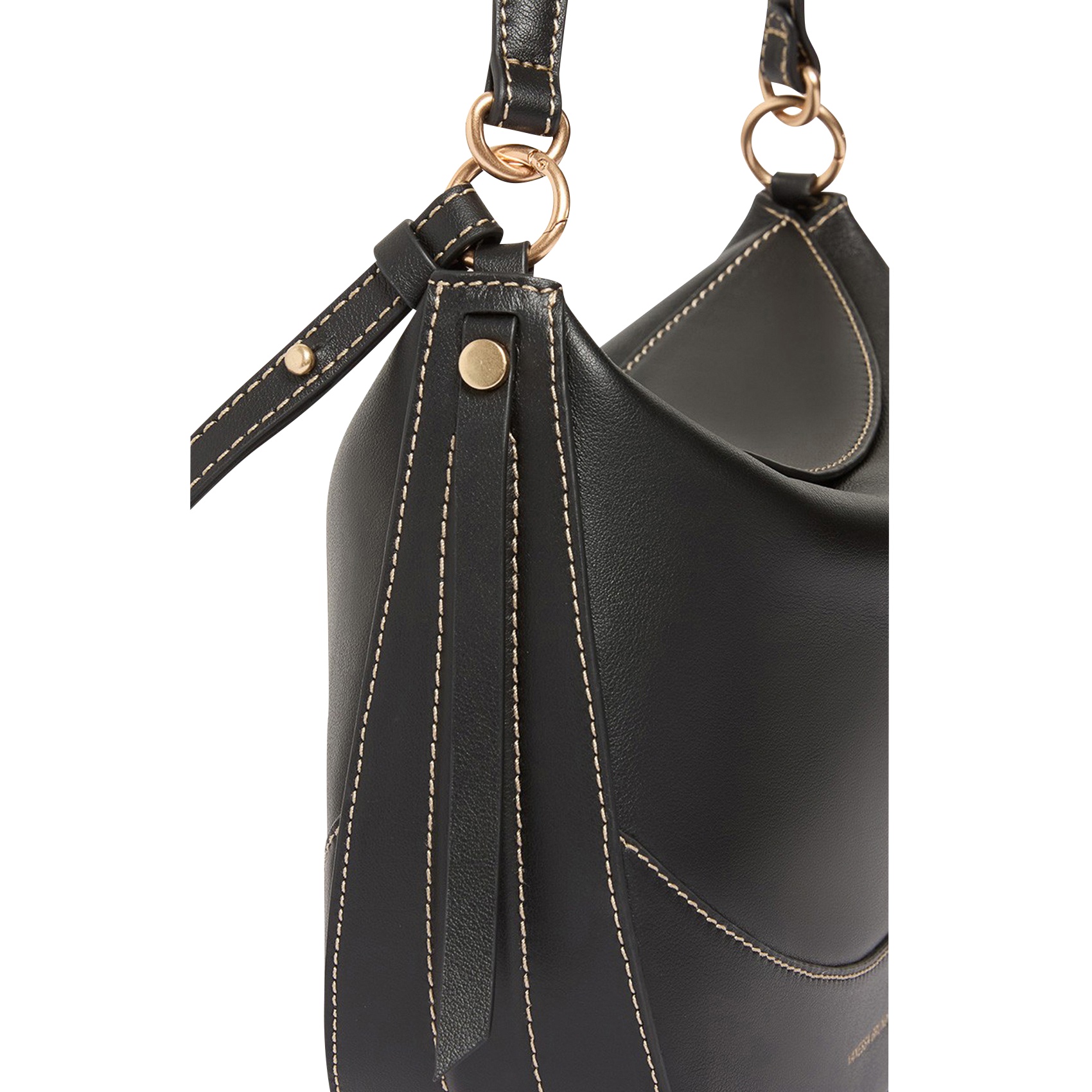 Vanessa Bruno Logo Shoulder Bag In Black
