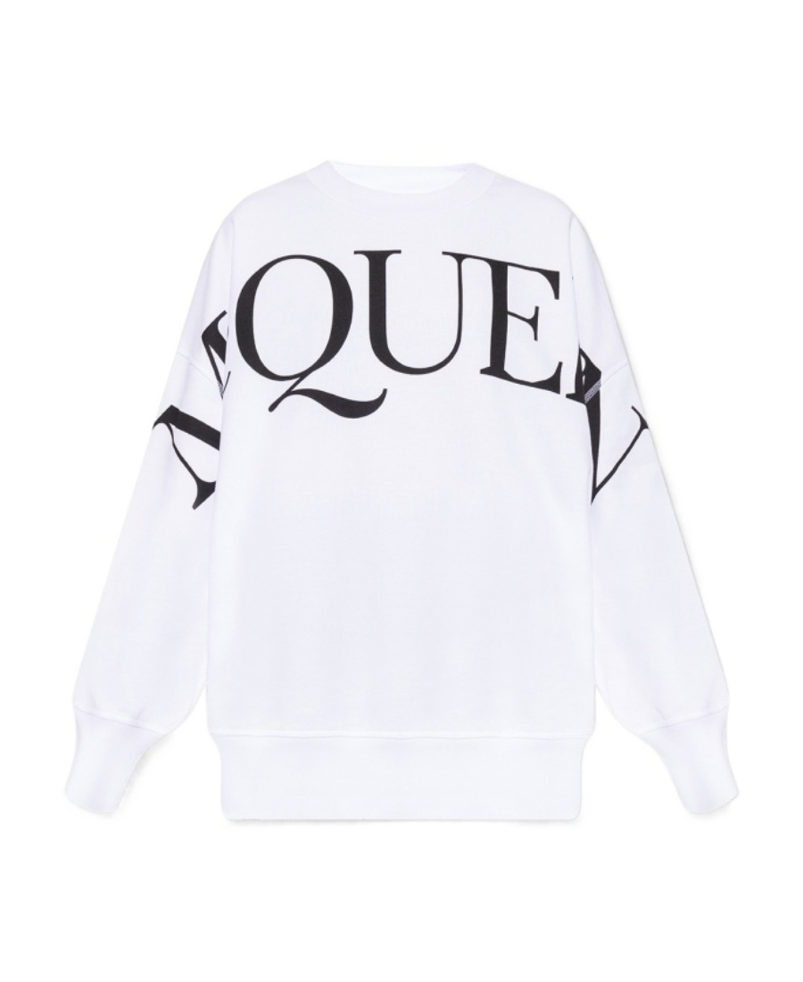 Alexander Mcqueen Sweatshirt With Logo Print In White