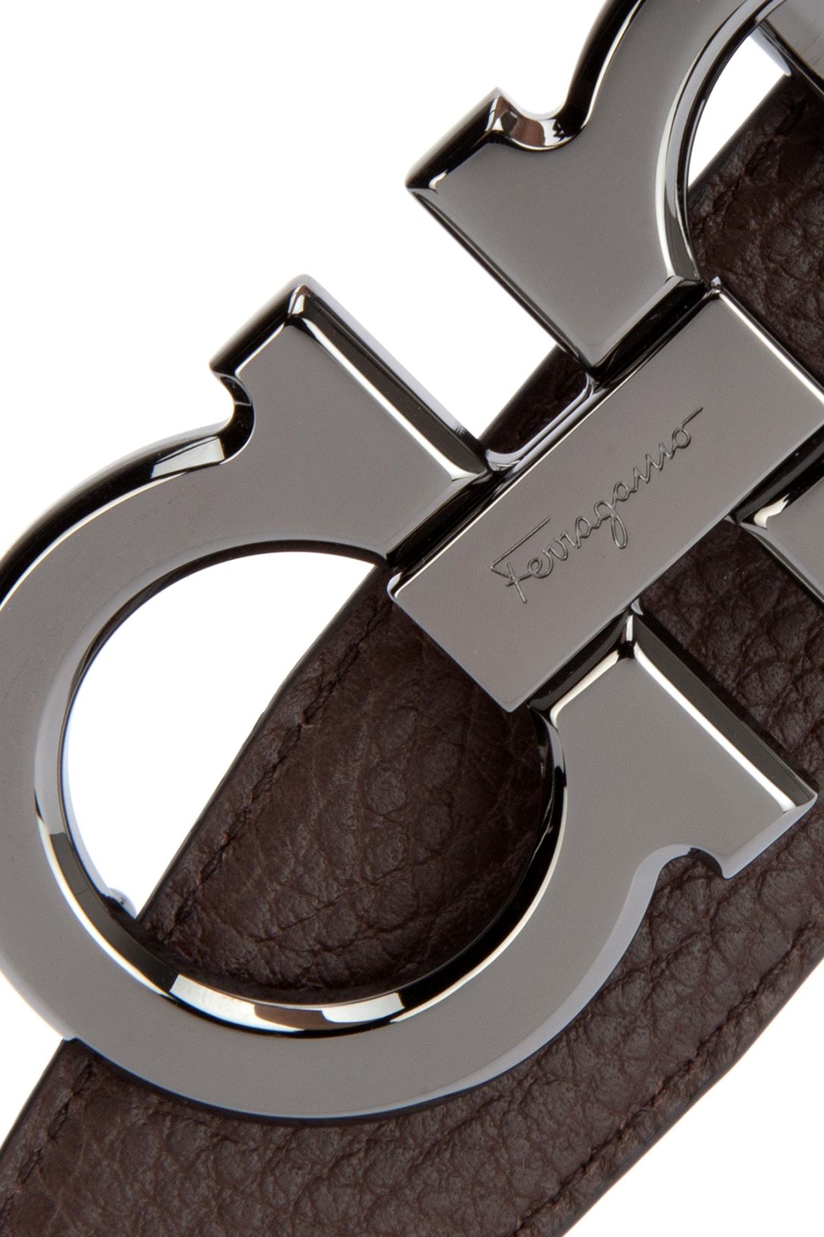 Ferragamo Double-sided Adjustable Gancini Double Buckle Belt