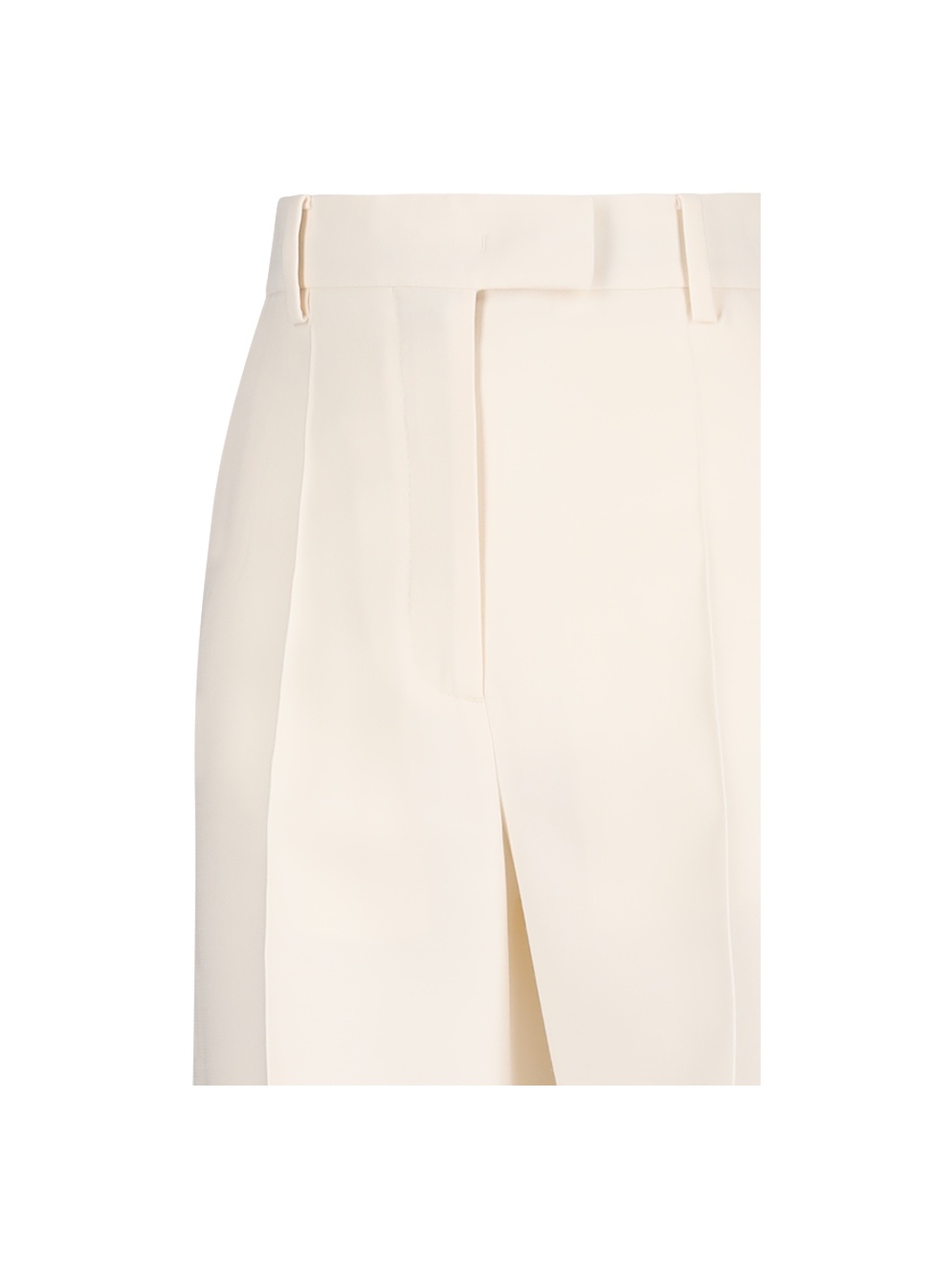 Valentino Wide-legged Casual Pants In Ivory White