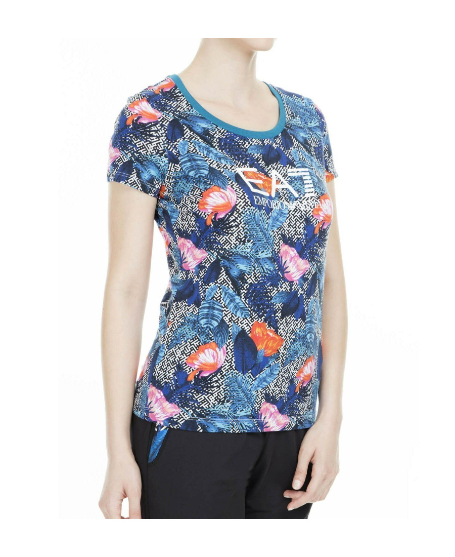 Ea7 Logo T-shirt In Multicolor