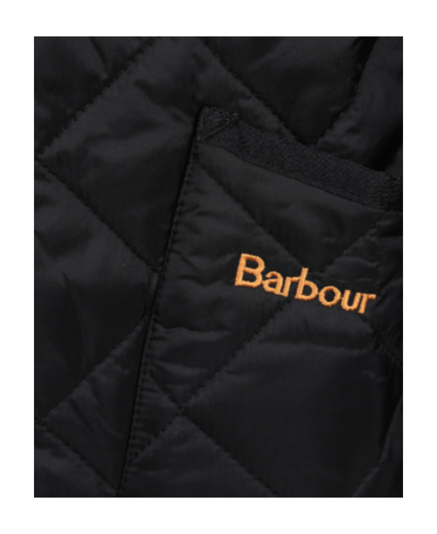 Barbour Mens Heritage Liddesdale Black Quilted Jacket In Black