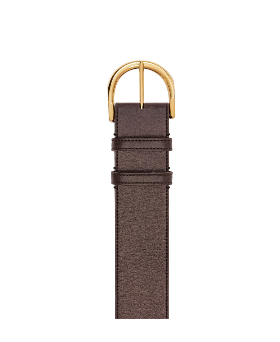 Celine Eden Oversized Vintage Belt In Brown