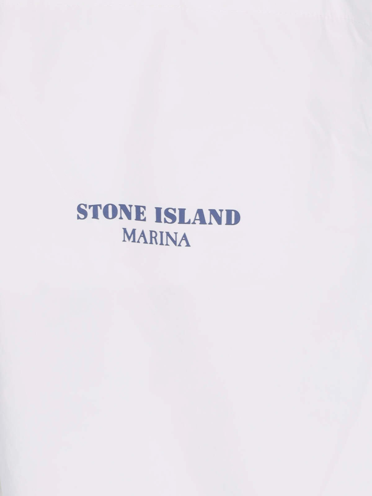 STONE ISLAND LOGO-PRINT BERMUDA SHORTS 