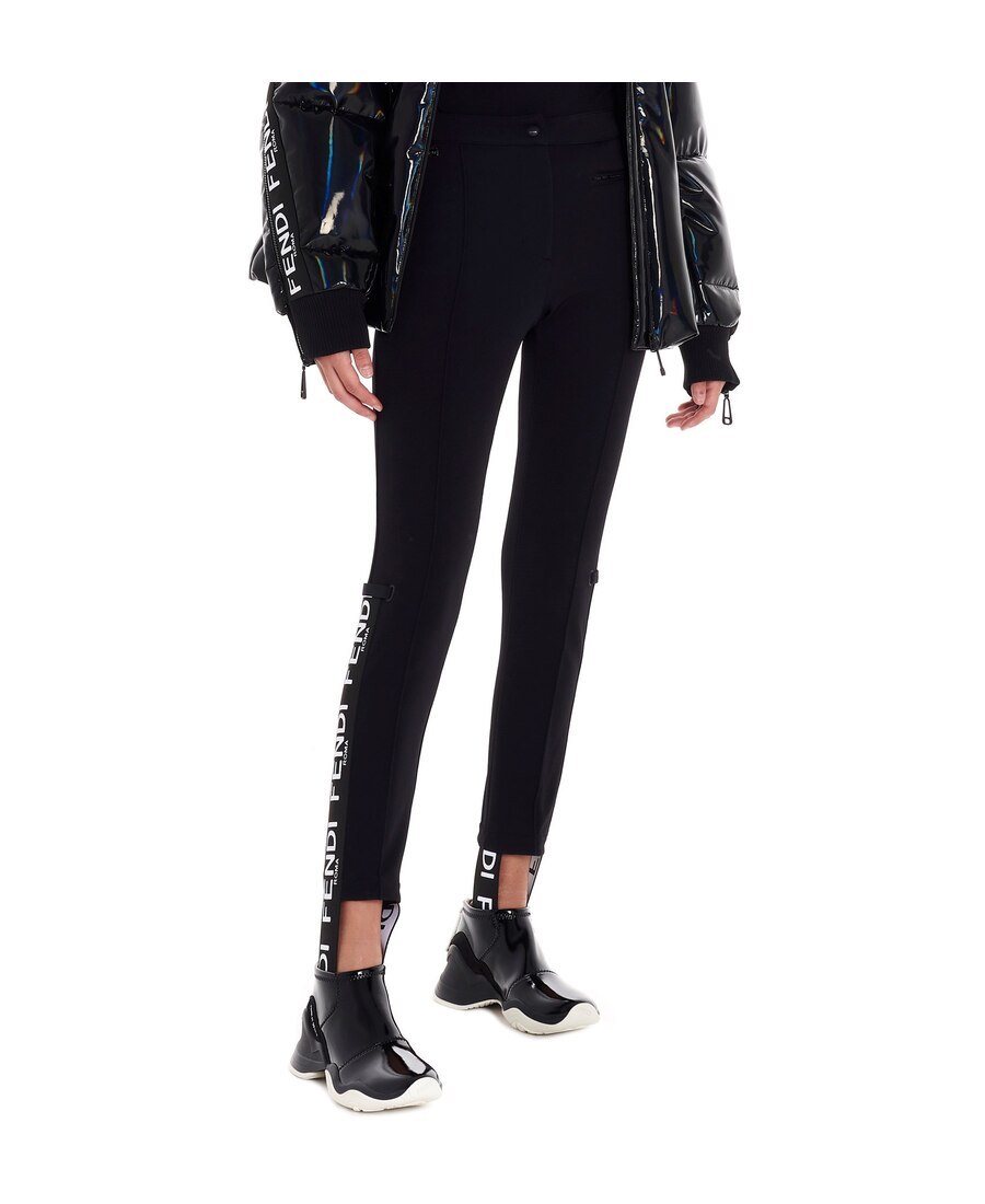 FENDI ELASTIC STRAP FEET LEGGINGS