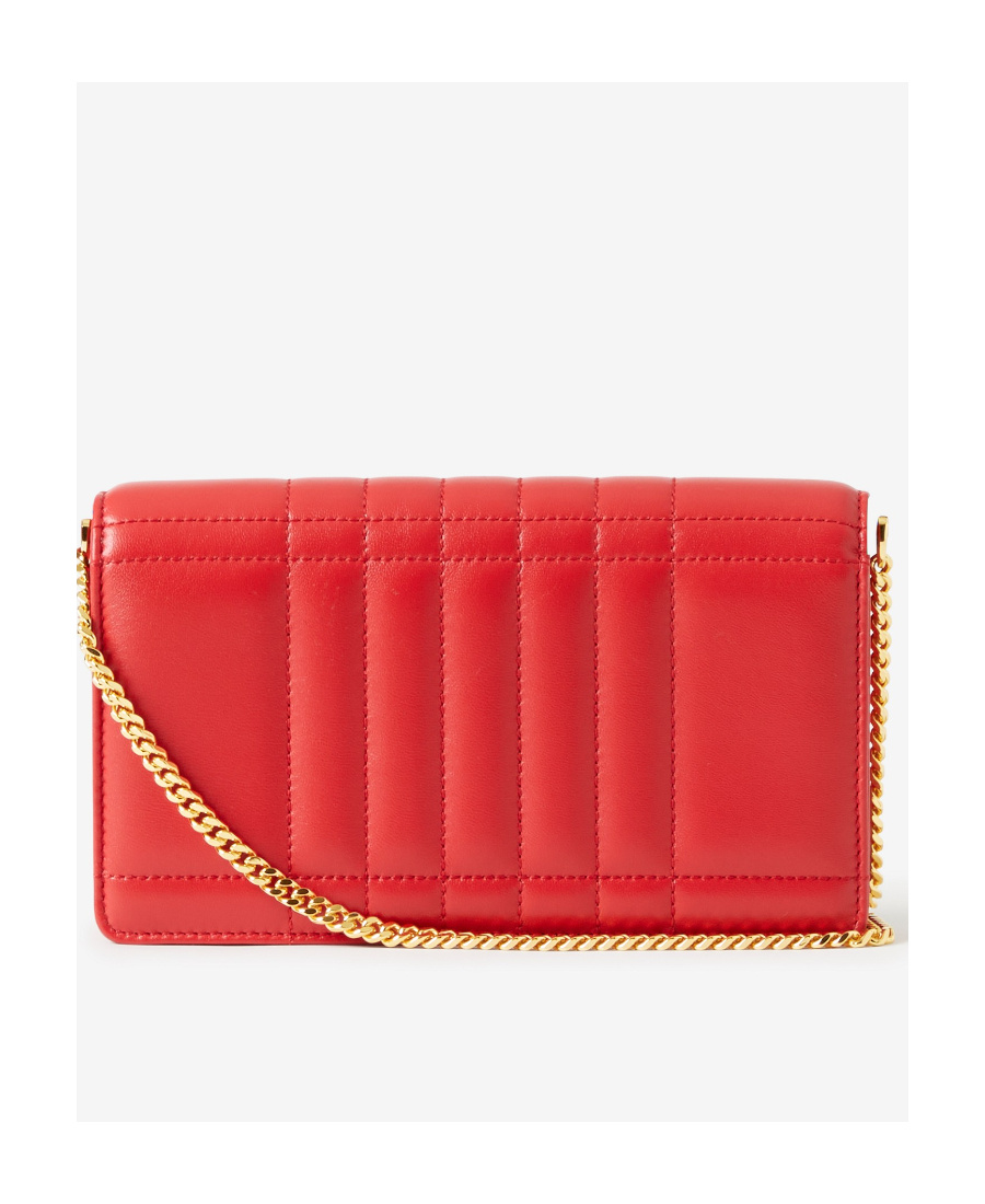 Burberry Lola Small Quilted Leather Shoulder Bag In Red