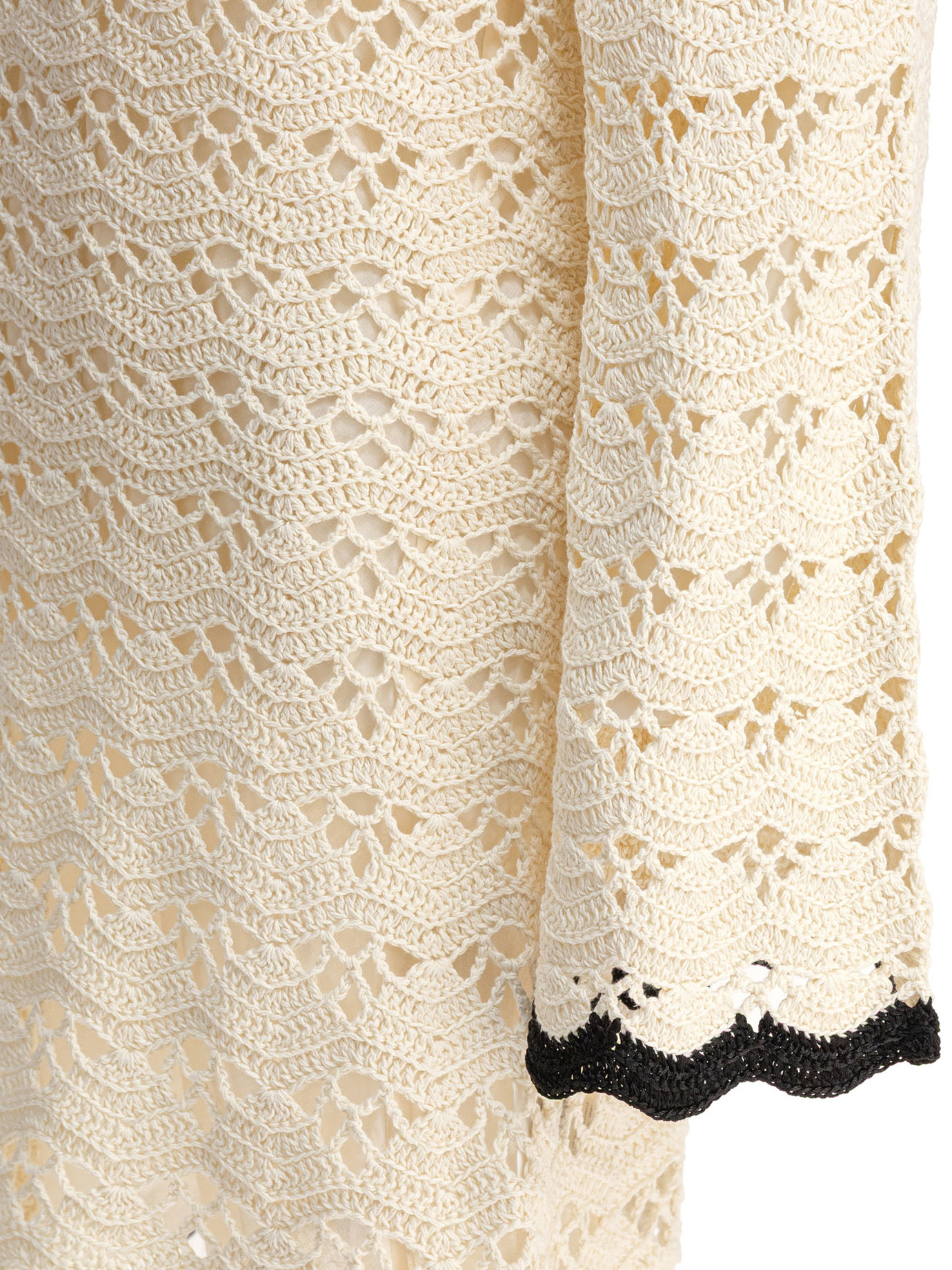 Zimmermann Rhiannon Crocheted Cotton Mini Dress In Neutral