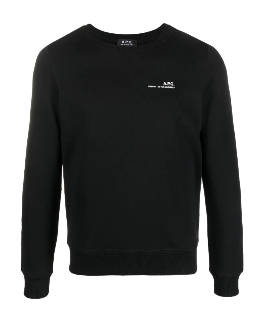 Apc Logo-print Sweatshirt In Black
