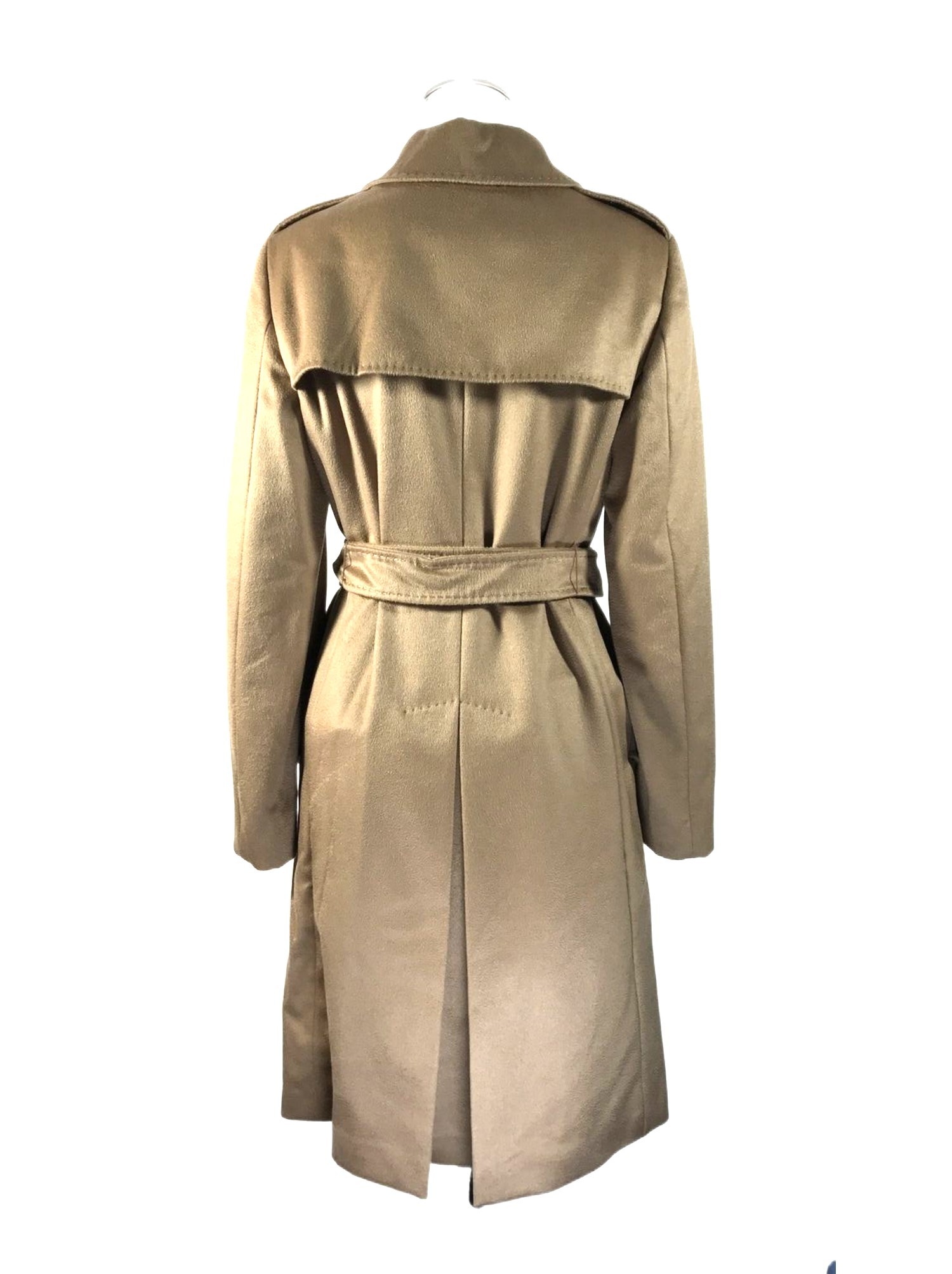 Max Mara Double Breasted Coat In Nude