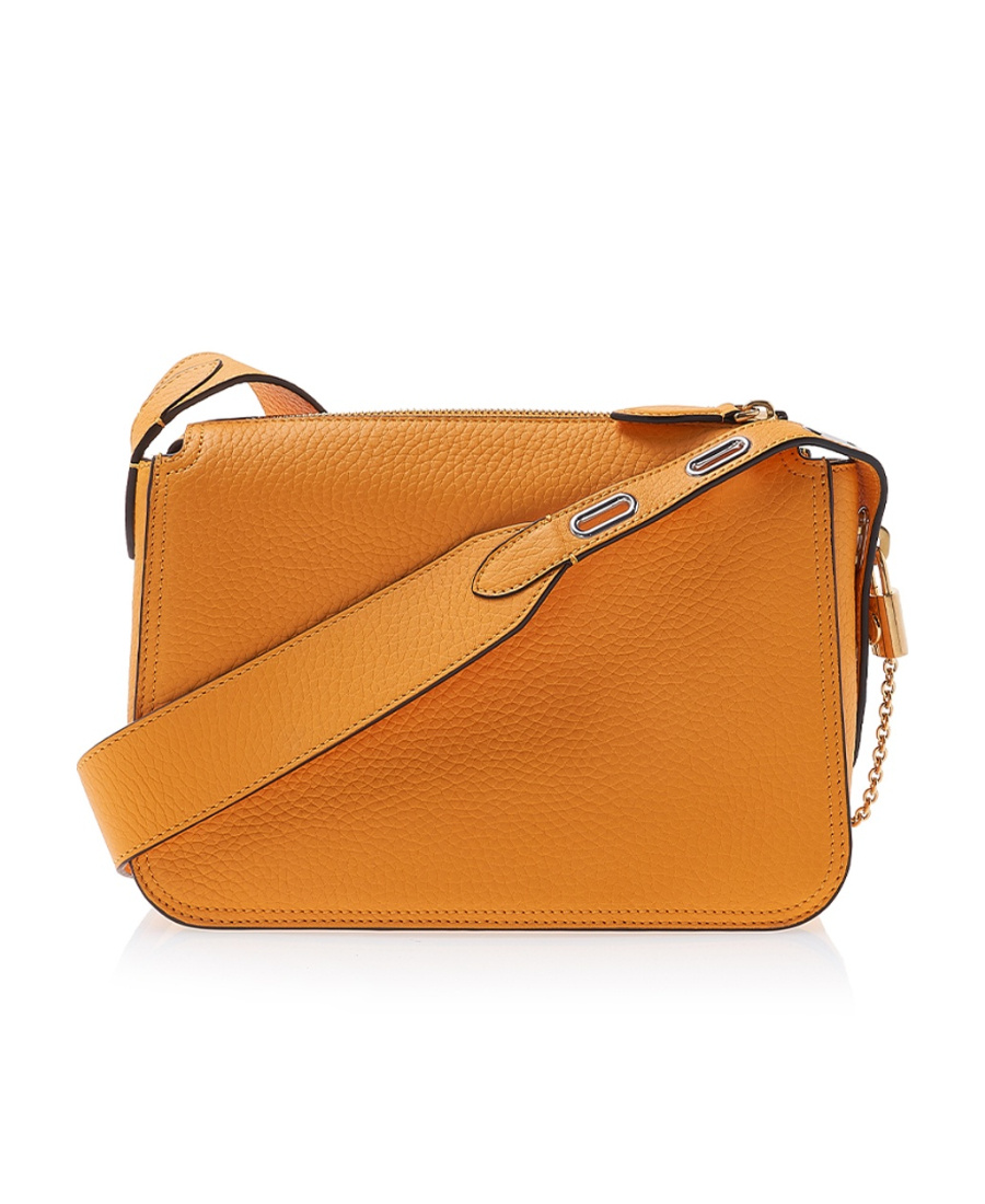 Mulberry Billie Grained Crossbody Bag In Orange