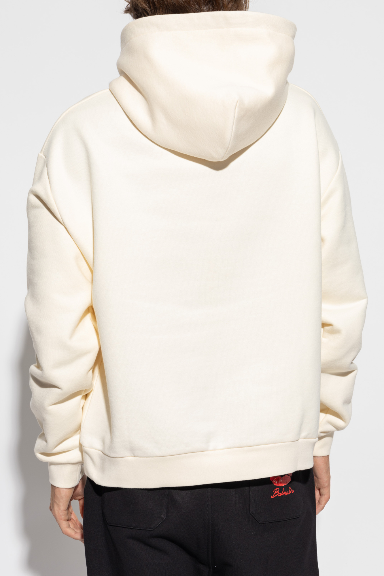 Giuseppe Zanotti Logo-embroidered Drawstring Hoodie In White