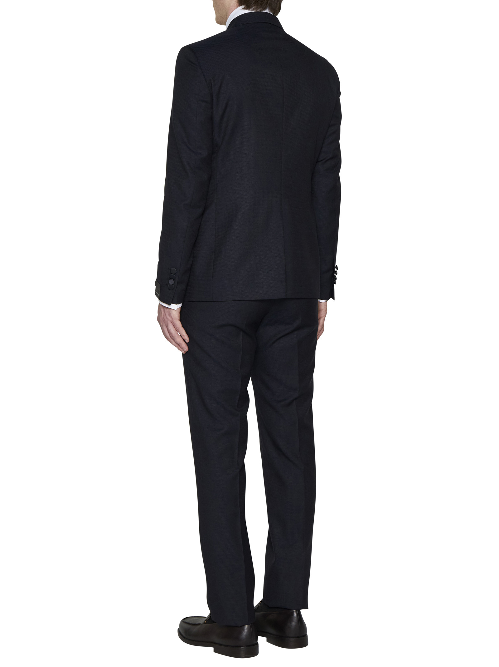 Tagliatore Single-breasted Suit In Black