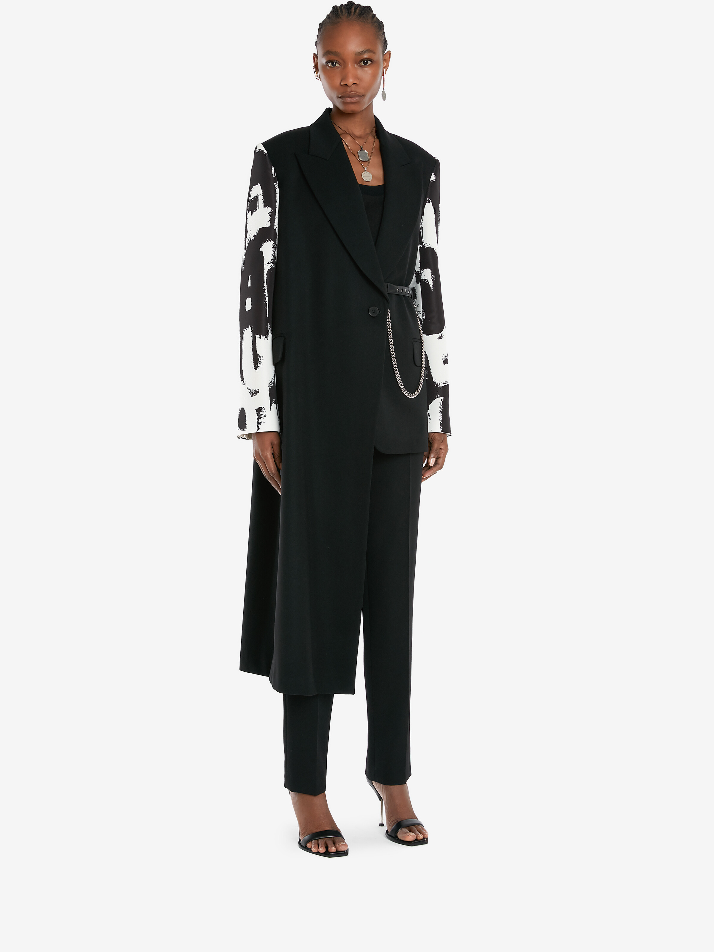 Alexander Mcqueen Womens Black Pressed-crease Buttoned-pocket Regular-fit Straight-leg Wool Trousers In Black