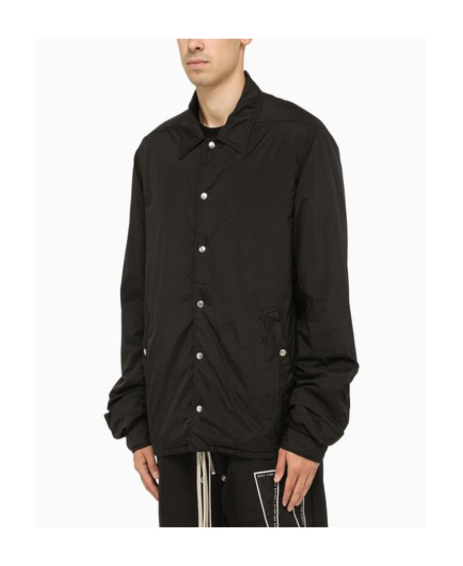 Rick Owens Drkshdw Press-stud Shirt Jacket In Black
