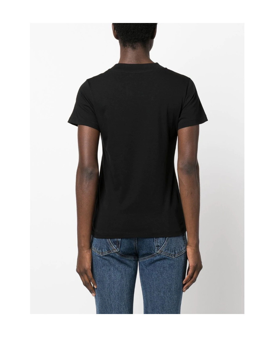 Stella Mccartney Dandelion Logo-print T-shirt In Black
