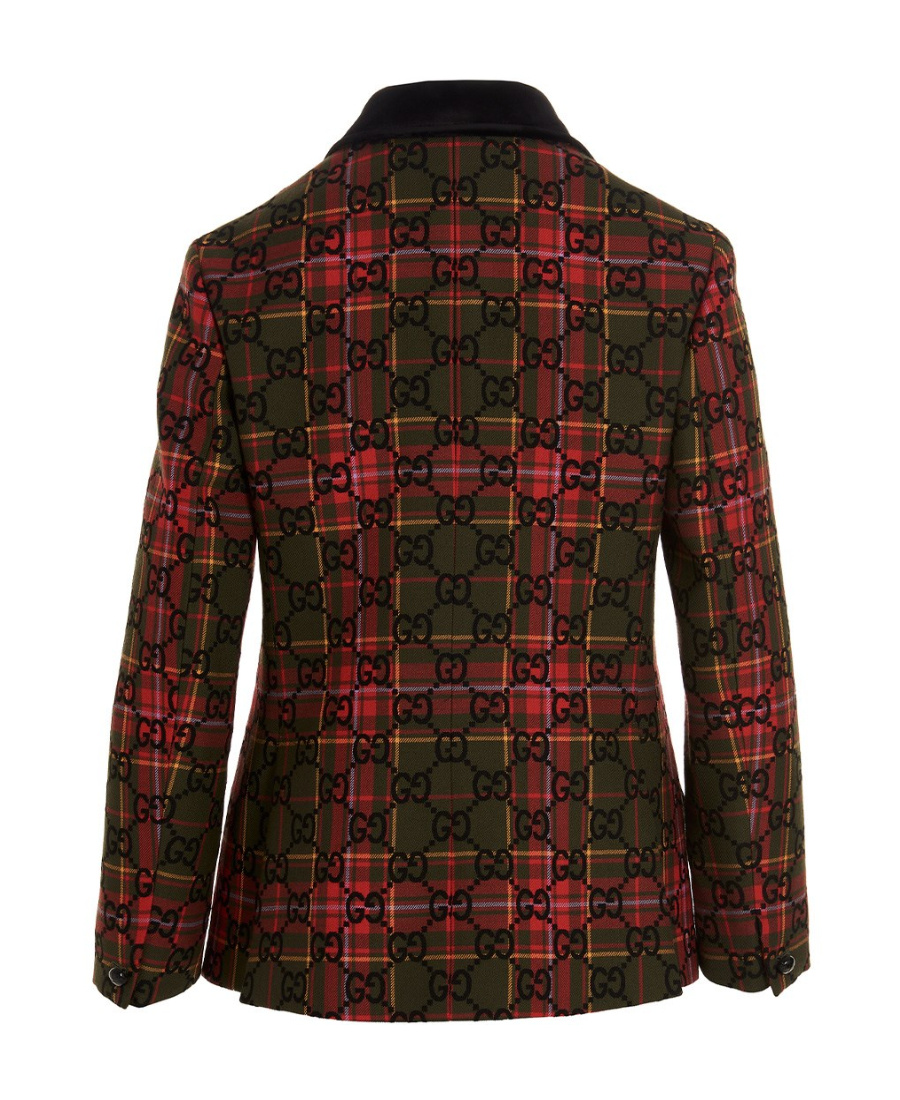Gucci Gg Single-breasted Blazer In Black