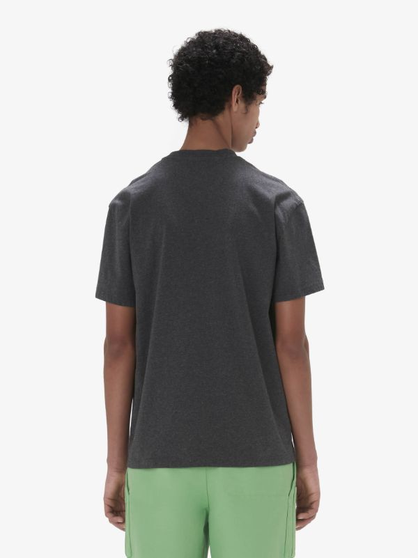 Jw Anderson Jwa Lime-print Cotton T-shirt In Black