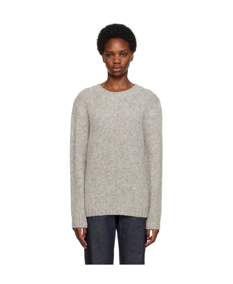 Apc Jim Long-sleeved Sweater In Gray