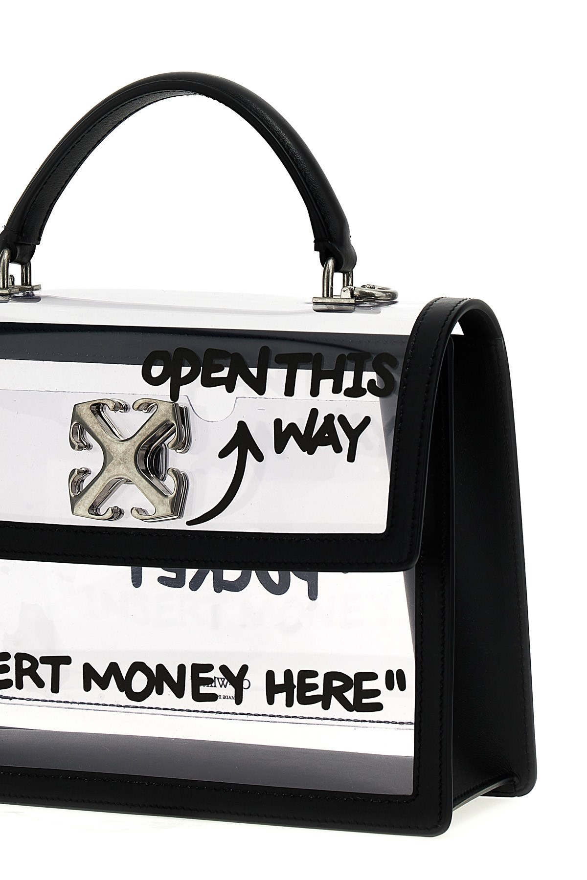 Off-white Jitney 2.8 Hand Bags In Black