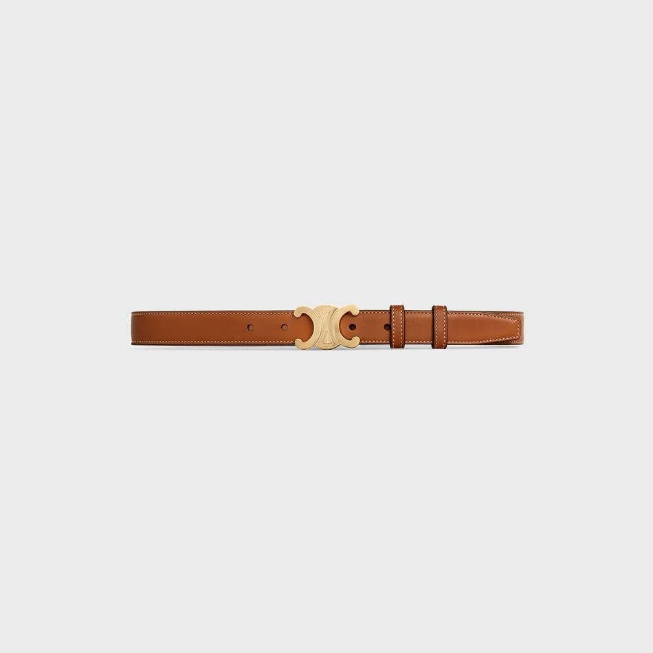 CELINE MEDIUM 25MM TRIOMPHE BELT IN NATURAL CALFSKIN