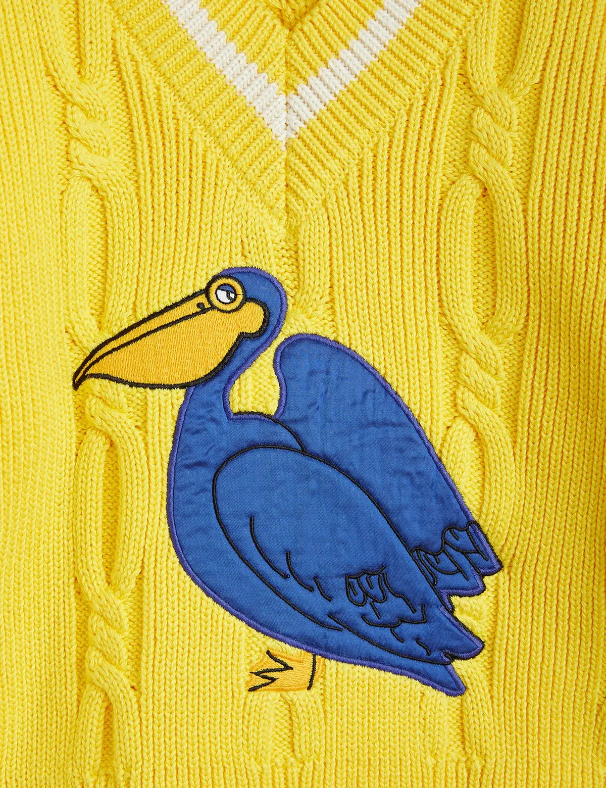 Mini Rodini Long-sleeved Sweater In Yellow
