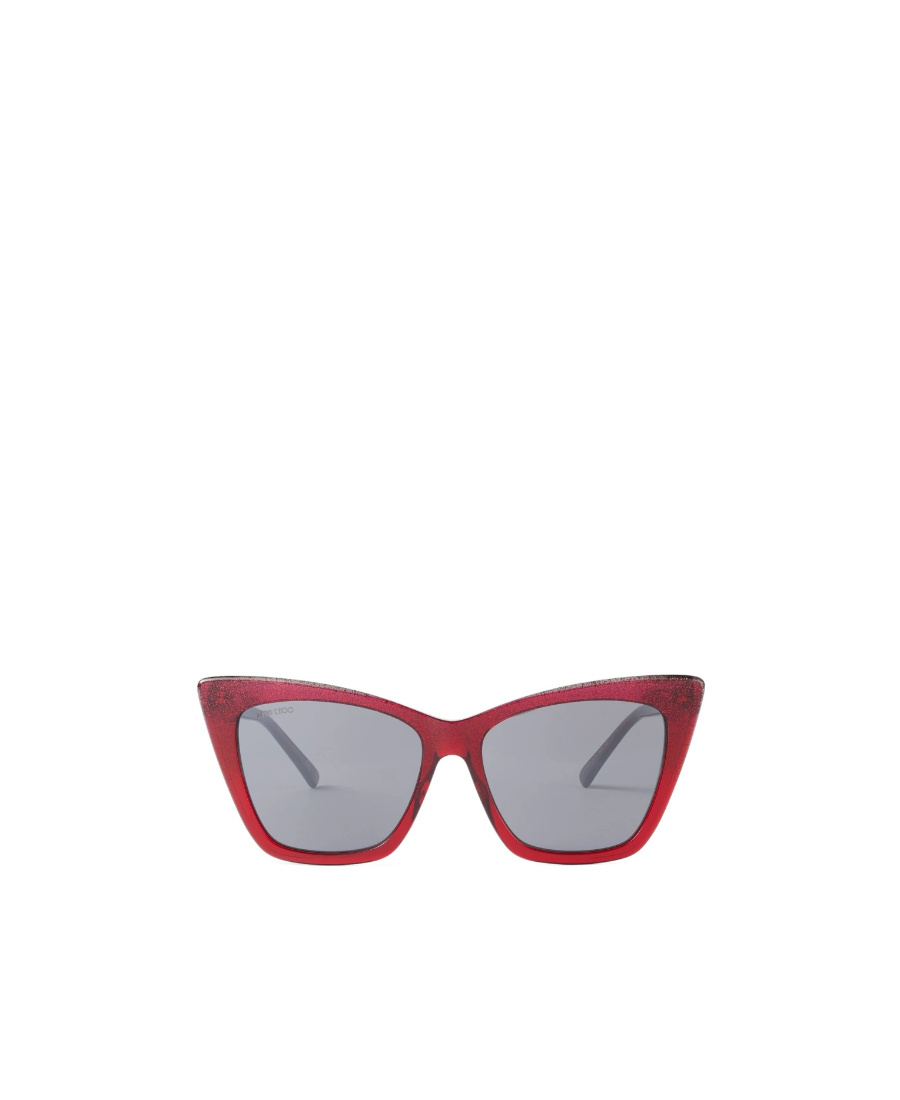 Jimmy Choo Cat's Eye Sunglasses In Gray
