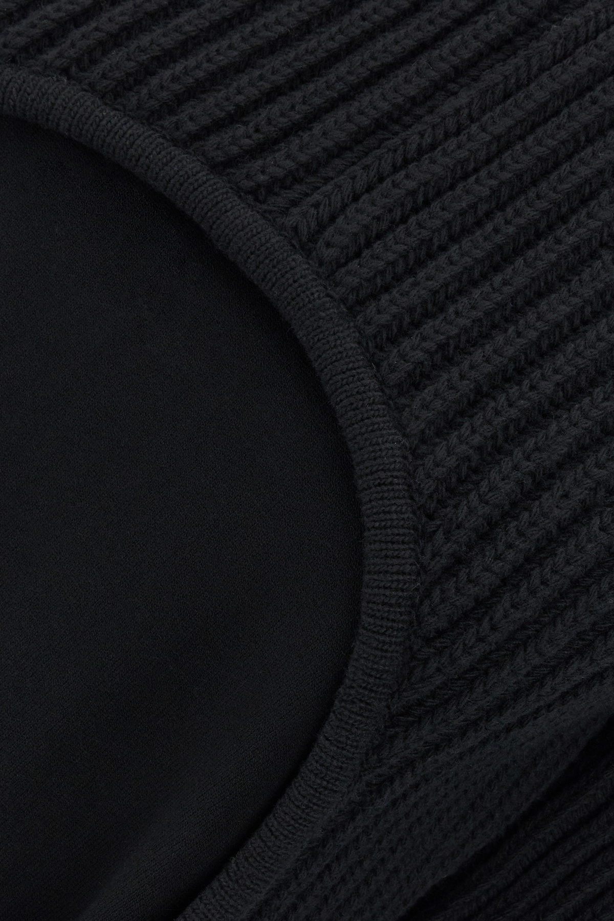 Off-white Layered Ribbed-knit Jumper In Black