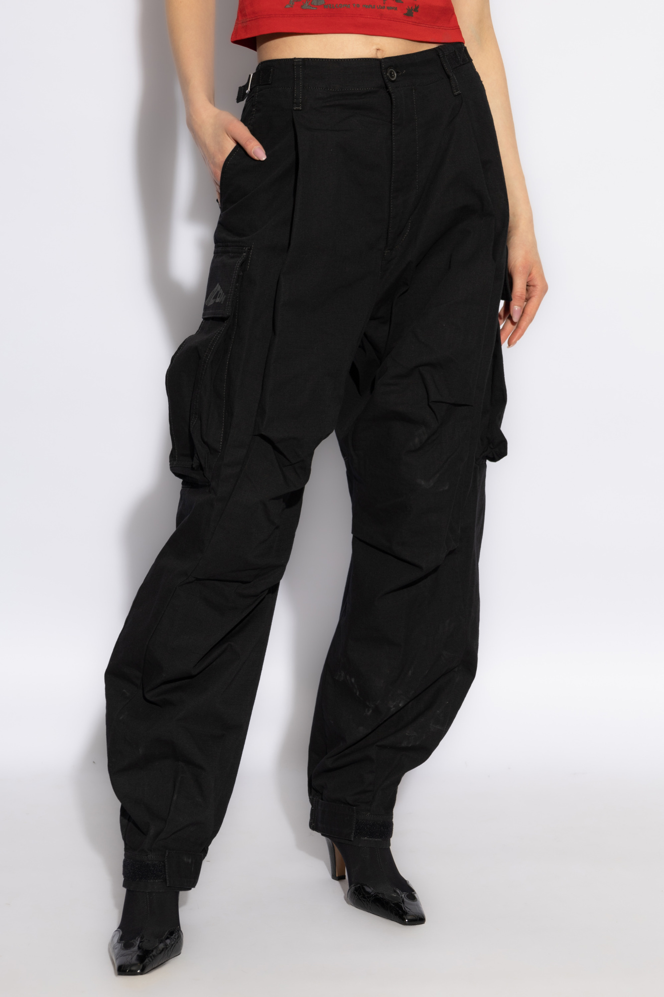 Dsquared2 Belt-loop Casual Pants In Black