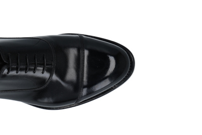 Santoni Lace Up Design Business Dress Shoes In Black