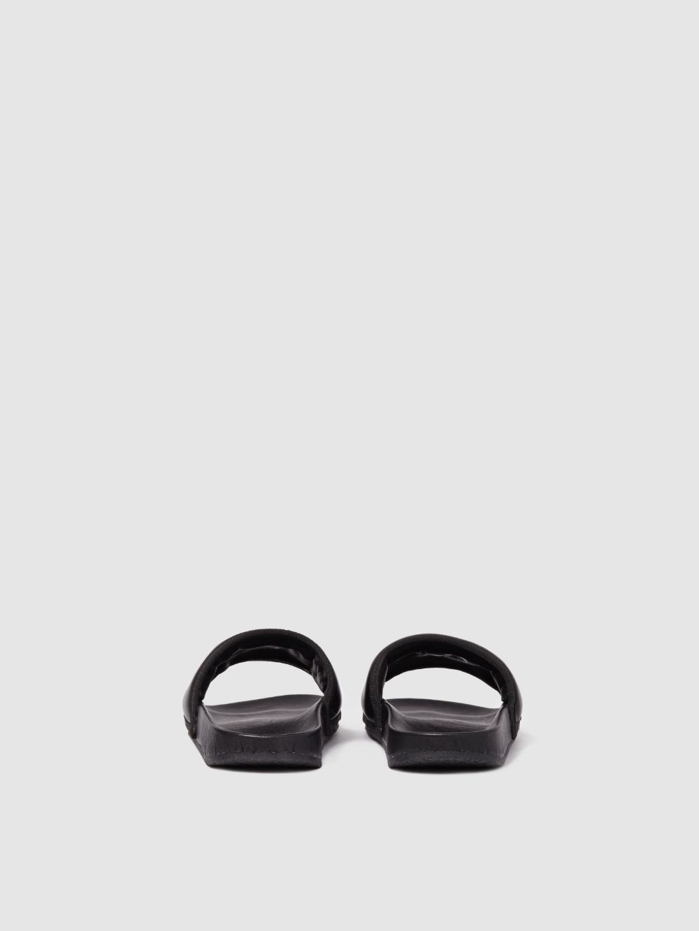 Ambush 10mm Quilted Leather Slide Sandals In Black