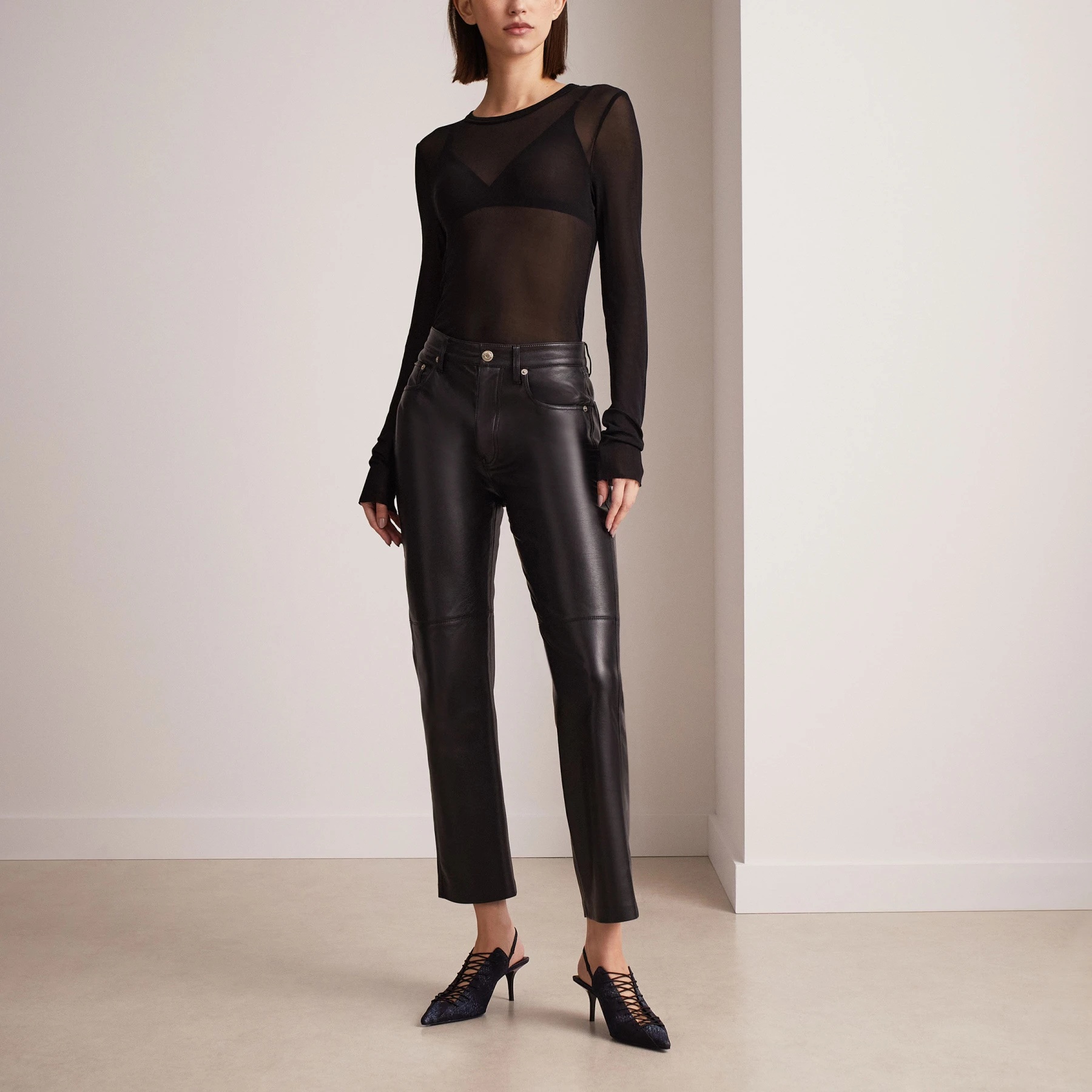 Jimmy Choo X Jean Paul Gaultier 60 Slack-heeled Heels In Black