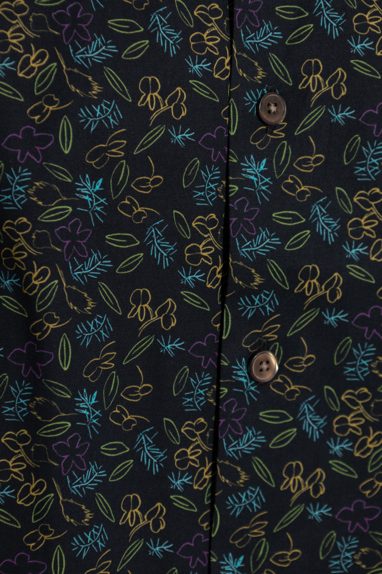 Ps By Paul Smith Ps Paul Smith Mens Lemon Tree Long-sleeve Shirt In Black