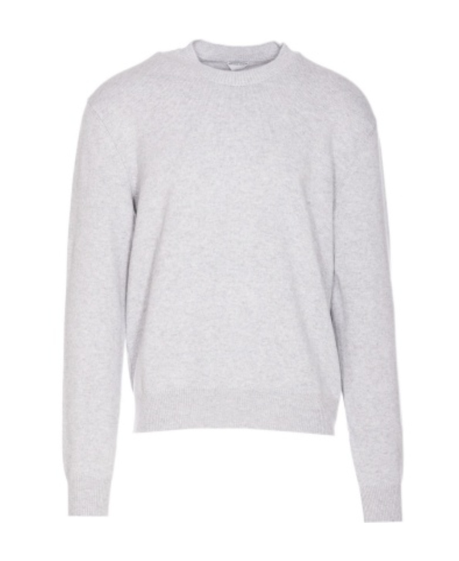 Bottega Veneta Intrecciato-patches Jumper In Gray