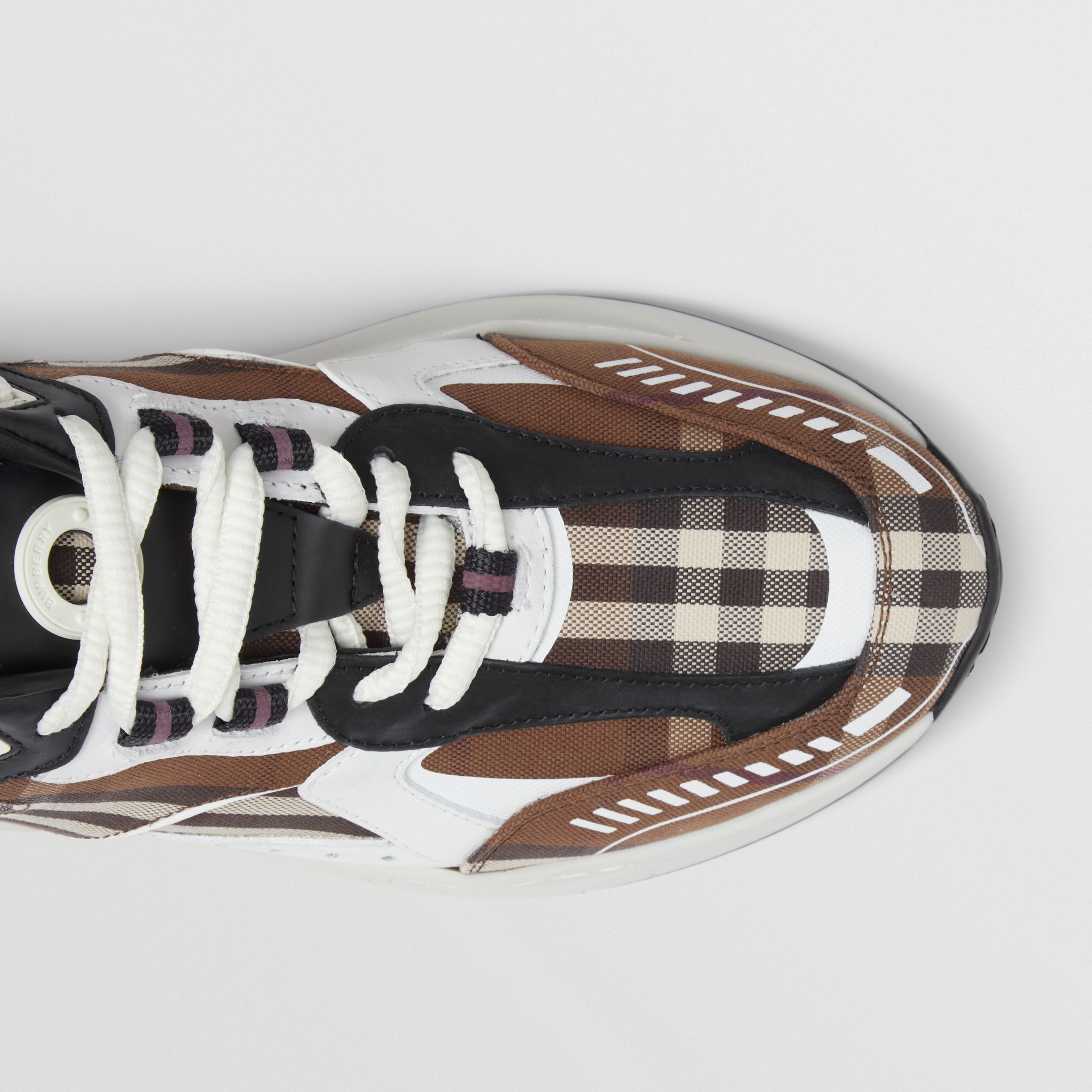 Burberry Vintage Check Low-top Sneakers In White