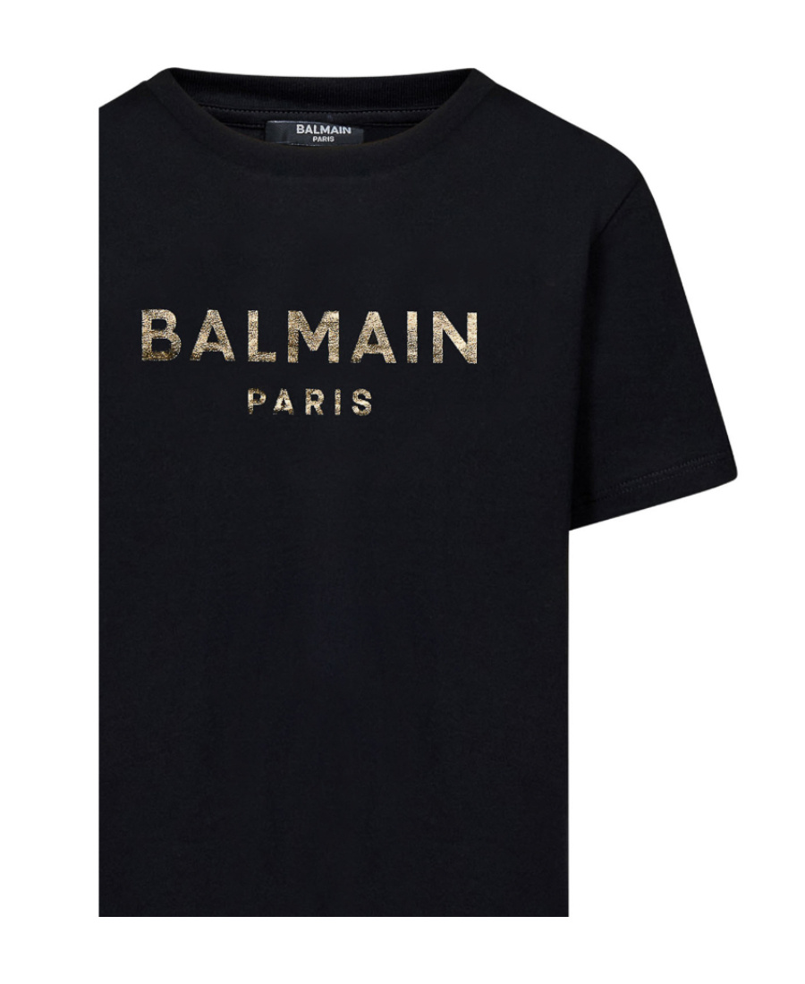 Balmain Logo-print Cotton T-shirt In Black