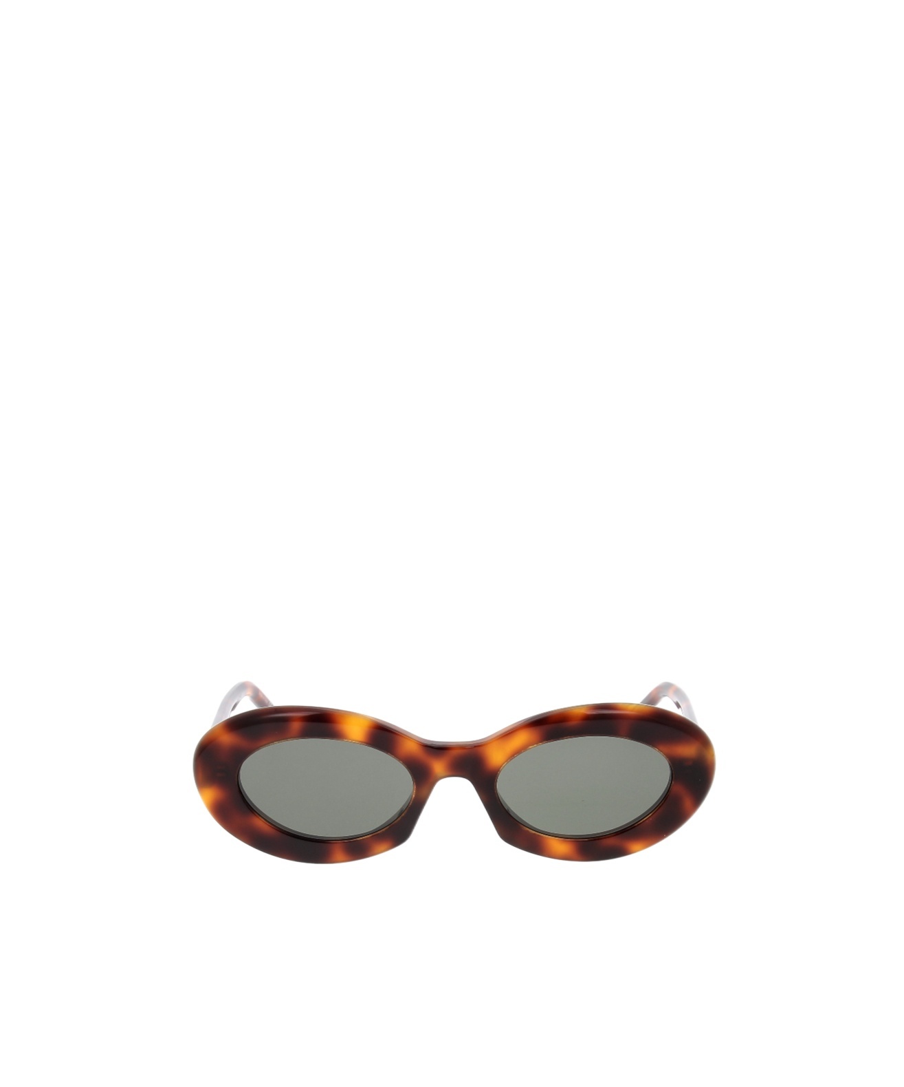 Saint Laurent Eyewear Oval Frame Sunglasses In Gray