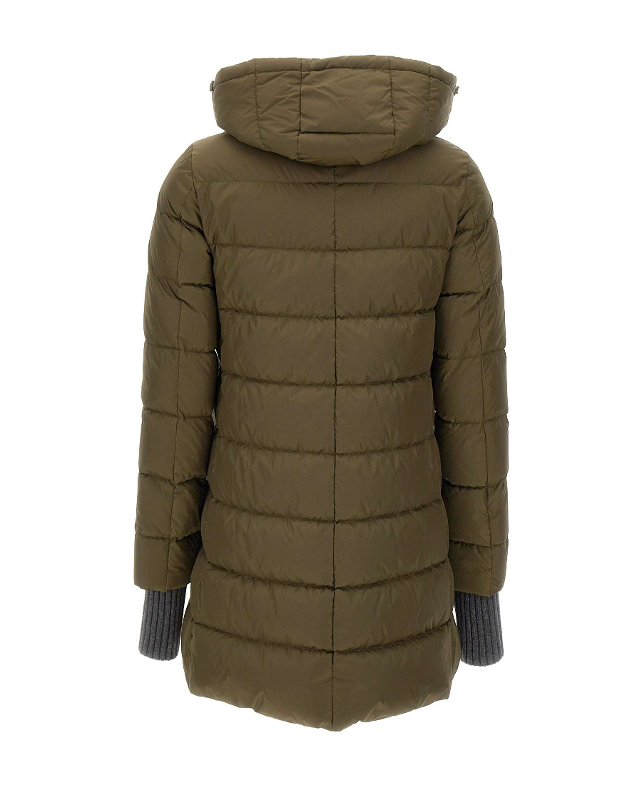 Herno Women A-shape Puffer Jacket In Green