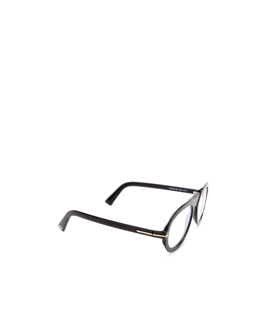 Tom Ford Eyewear Aviator Frame Straight Arm Glasses In Black